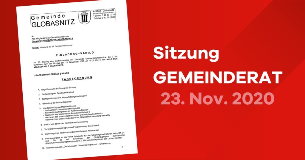 Aus der Gemeinderatssitzung